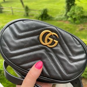 Gucci GG Marmont matelassé leather belt bag